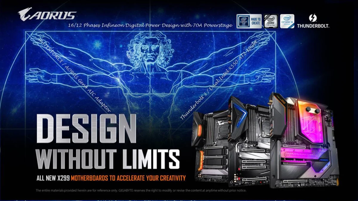 GIGABYTE giới thiệu dòng Mainboard X299X hoàn toàn mới