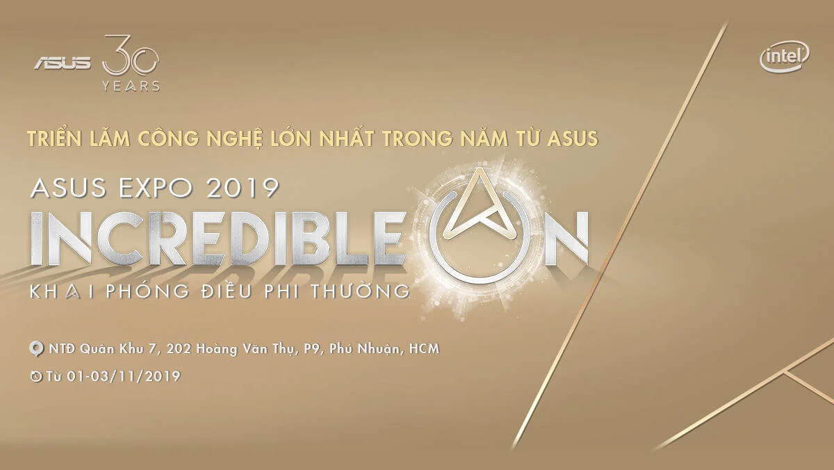 Khởi động ASUS Expo 2019 siêu triển lãm kỷ niệm ASUS 30 năm chủ đề “Khai phóng điều phi thường”