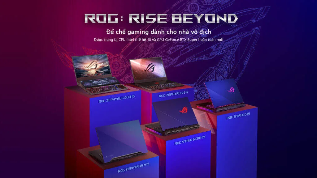 ASUS Republic of Gamers công bố dải laptop gaming trang bị CPU Intel Core thế hệ 10 cùng giải pháp tản nhiệt kim loại lỏng