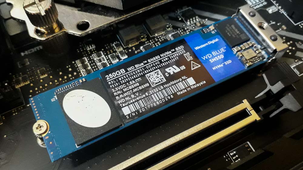 Wd Blue Sn550 250gb Nvme Ssd 3