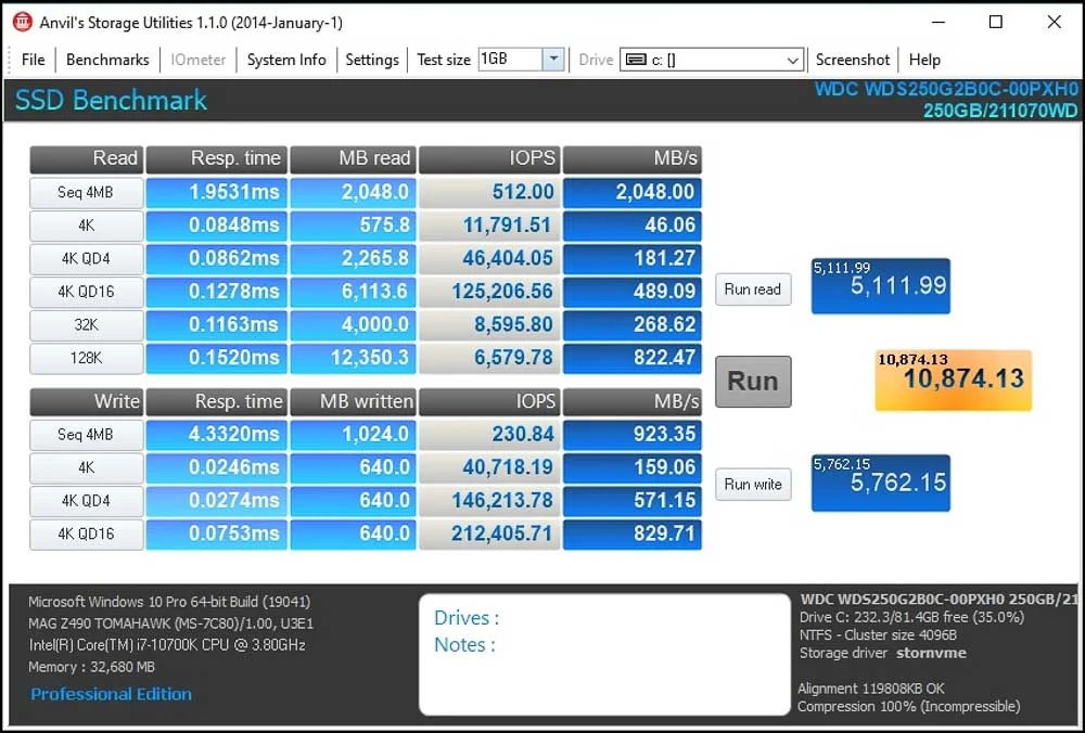 Wd Blue Sn550 250gb Nvme Ssd (7 Of 8)