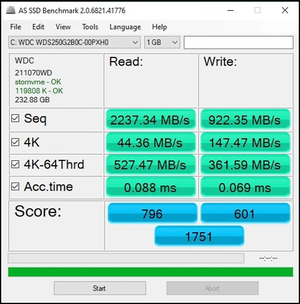 Wd Blue Sn550 250gb Nvme Ssd (8 Of 8)