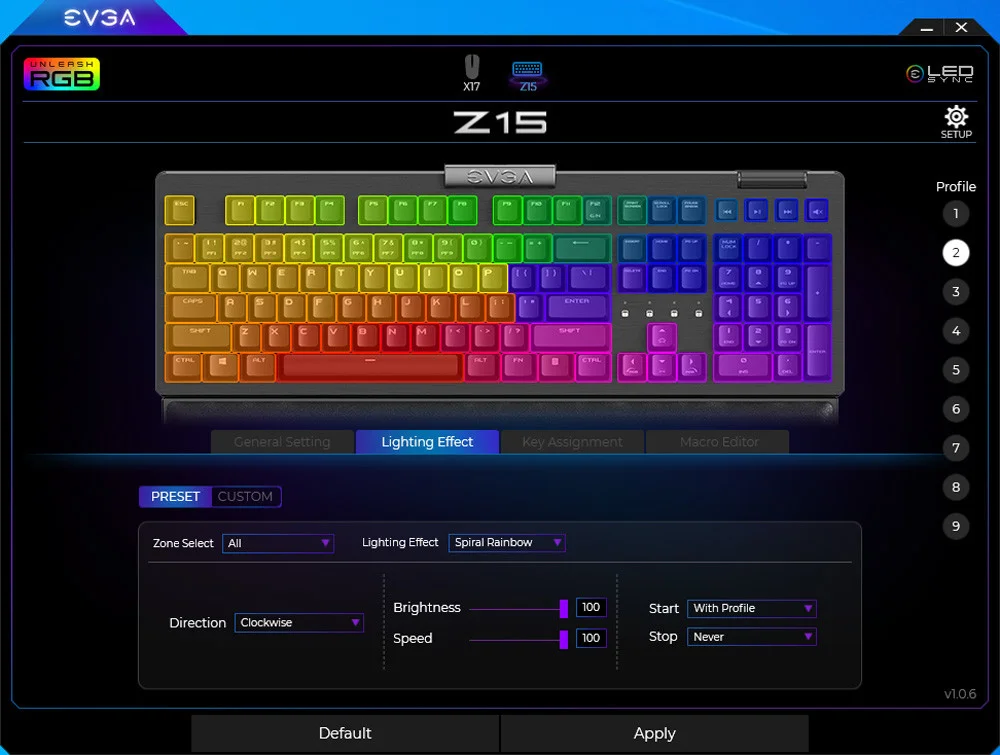 Evga Z15 Gaming Keyboard Rgb 13