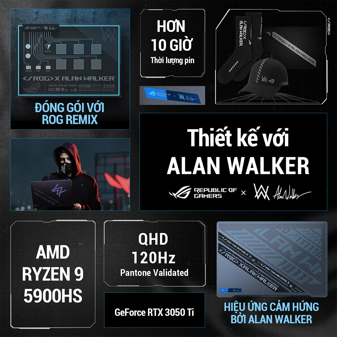 ROG ra mắt lapgop game Zephyrus G14 kết hợp cùng Alan Walker ROG ra mắt lapgop game Zephyrus G14 kết hợp cùng Alan Walker