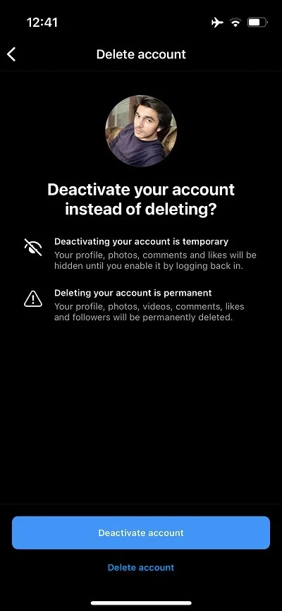 Instagram đã cho phép bạn xóa tài khoản của mình trong iOS