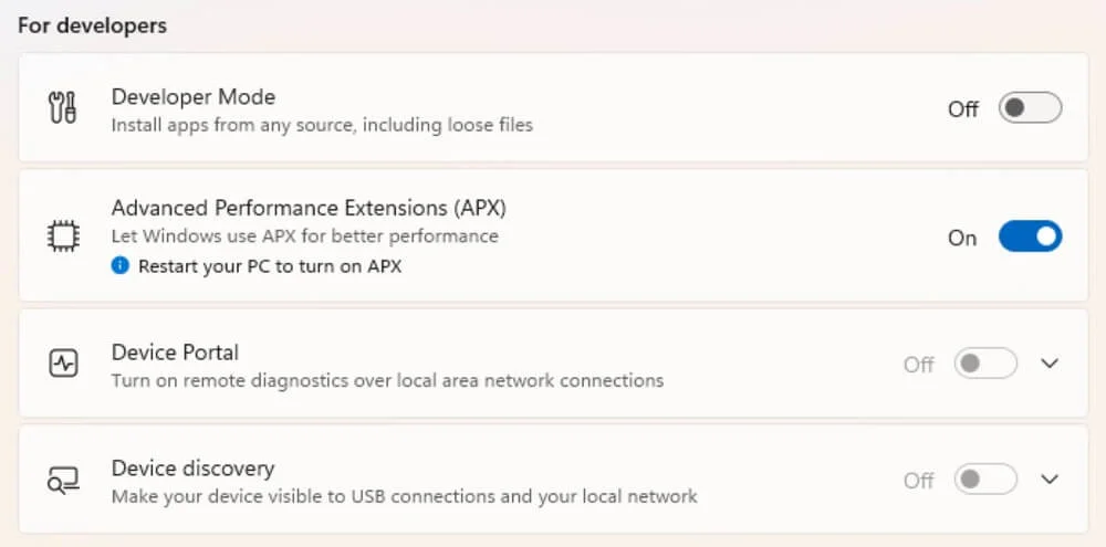 Windows 11 chuẩn bị hỗ trợ Intel APX